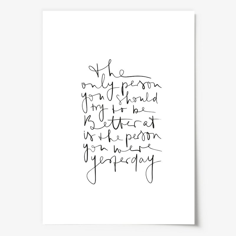 Poster: Be better than yesterday