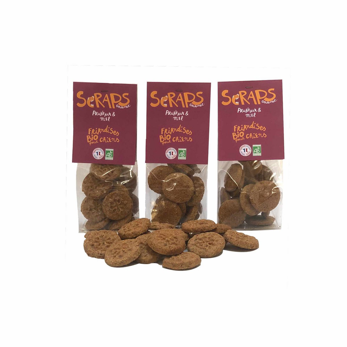 Prune and Honey Biscuits 40g or 60g sachet