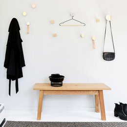 Rundes Buchenholz