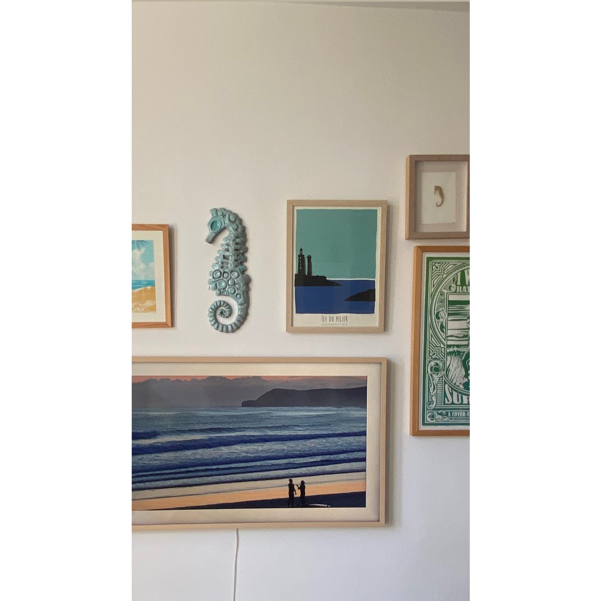 Ceramic Wall Art Seahorse