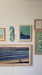 Keramisk vægkunst søhest