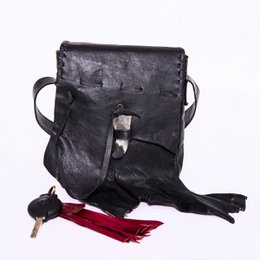 Leather bag 'Qabli'