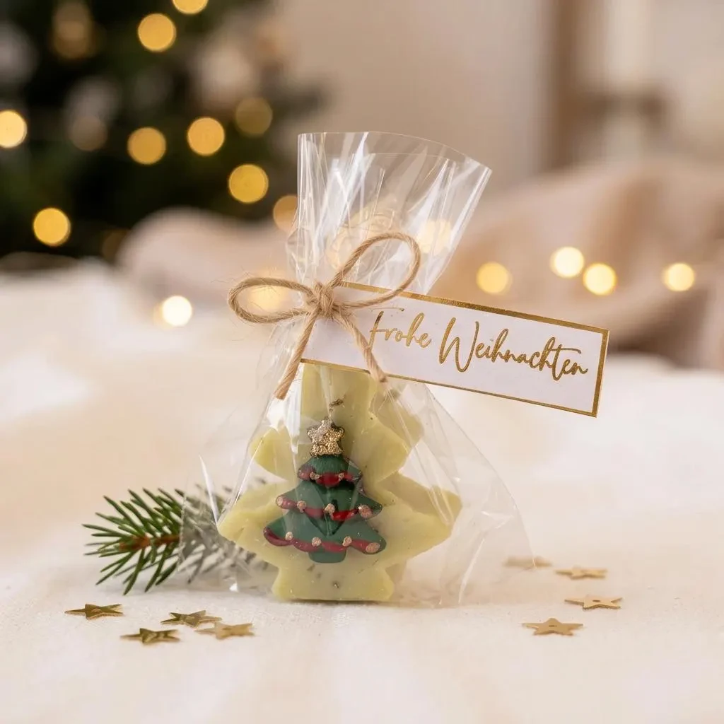 Christmas soap Christmas tree “Merry Christmas” – verbena | Gift & party favor
