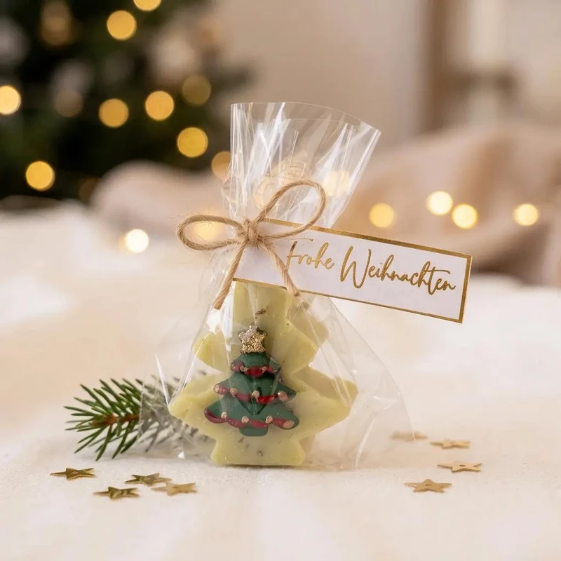 Christmas soap Christmas tree “Merry Christmas” – verbena | Gift & party favor