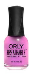 Breathable nail polish in a vibrant orchid color. Features a glossy, long-lasting finish.