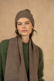 Bonnet et écharpe en 100% laine merinos