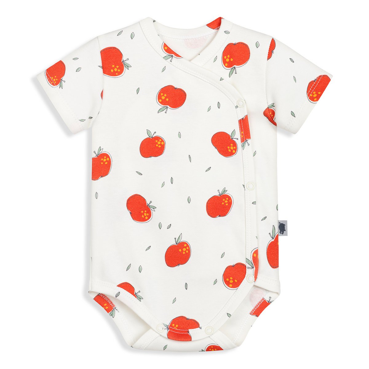 Bodysuit kimono with short sleeves