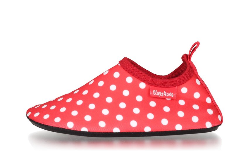 UV-Schutzschuhe Punkte - rot