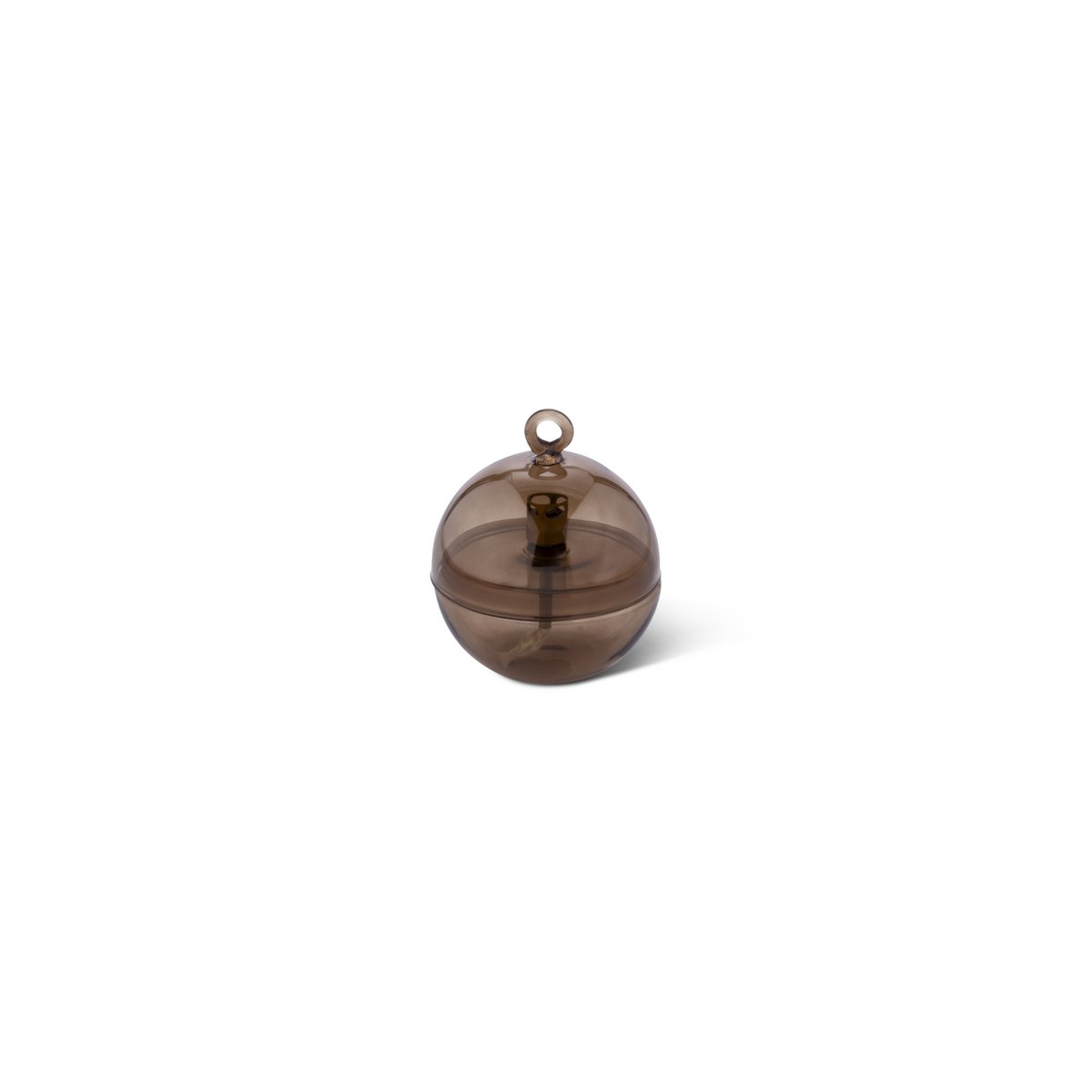 Olielamp Round cover champagne brass S