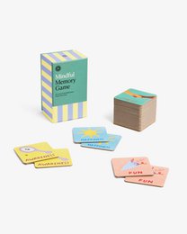 Juego de memoria consciente para niños, parejas y palabras a juego