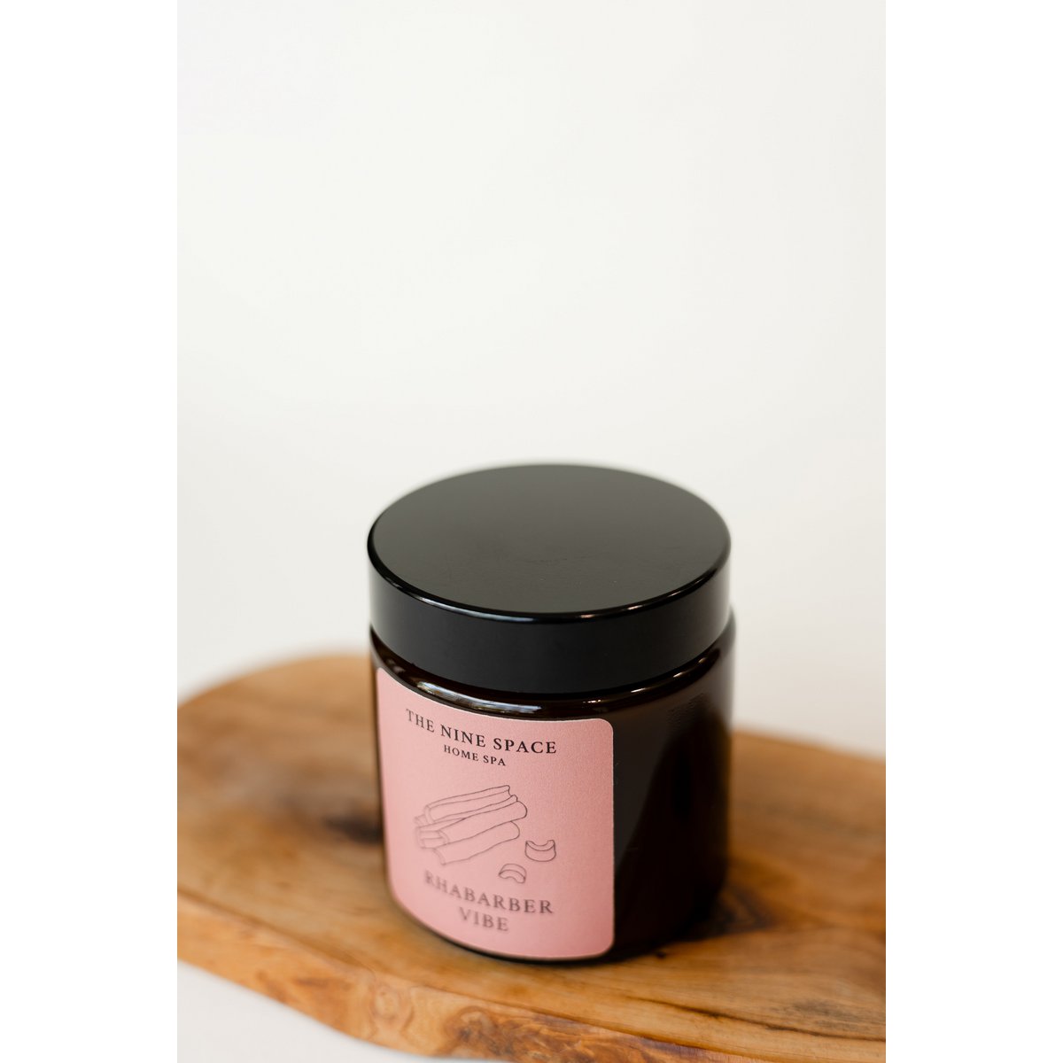 Rhubarb vibe candle - brownlas mini