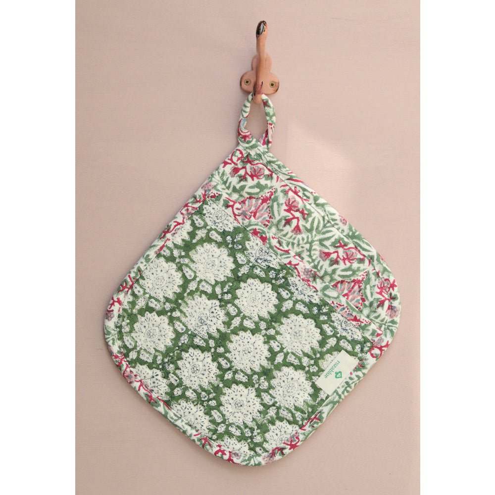 Topflappen | Roza Green 2er-Set