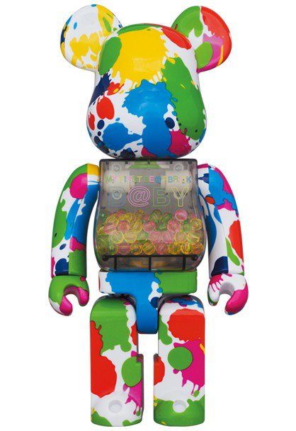 400% & 100% Bearbrick set - My First Bearbrick Baby (Color Splash)