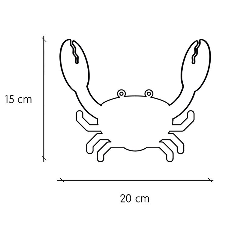 Crab wall hanger