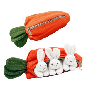 Accessory 3 bunnies in a carrot