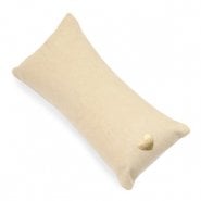 Sieradenkussentje beige hart