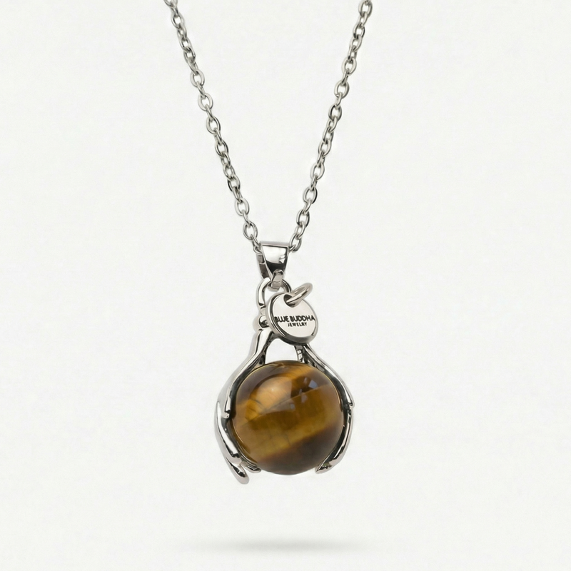 Tiger's Eye Embrace Necklace Silver