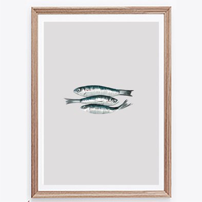 Póster 3 sardinas