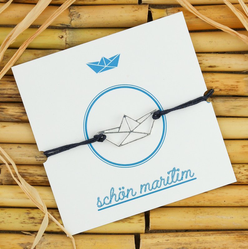 Maritimes Armband Anker Kompass Schiffchen