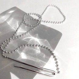 Minimalistisk Longline Ball Chain halskæde