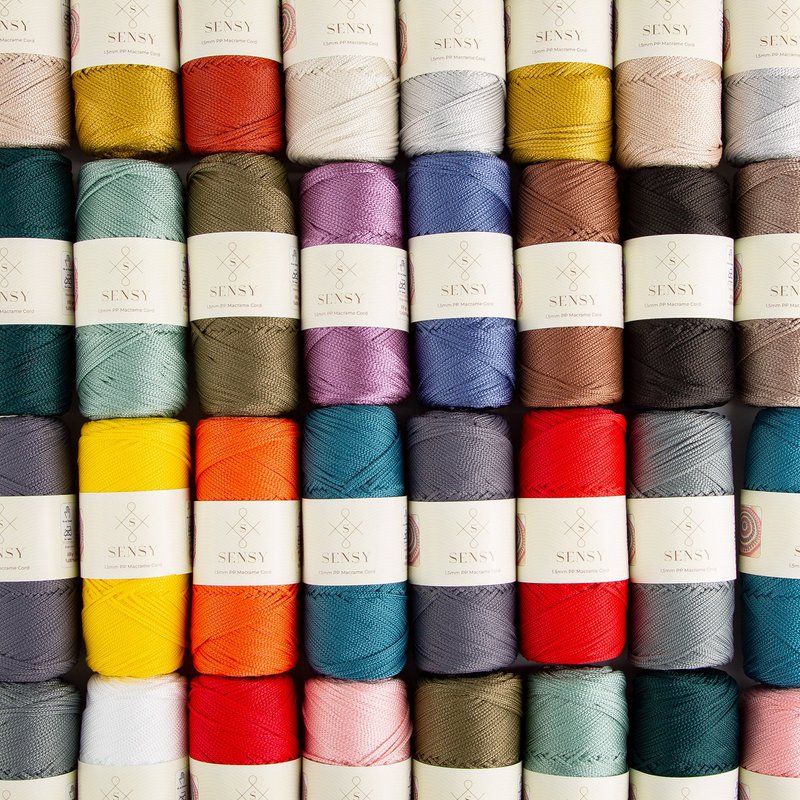 Cordoncino macramè Sensy Premium da 1,5 mm - 164 iarde, 100% poliestere
