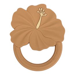 Hibiskus-Beißring, Löwe und Lea, Beißrassel, 4 verschiedene Farben