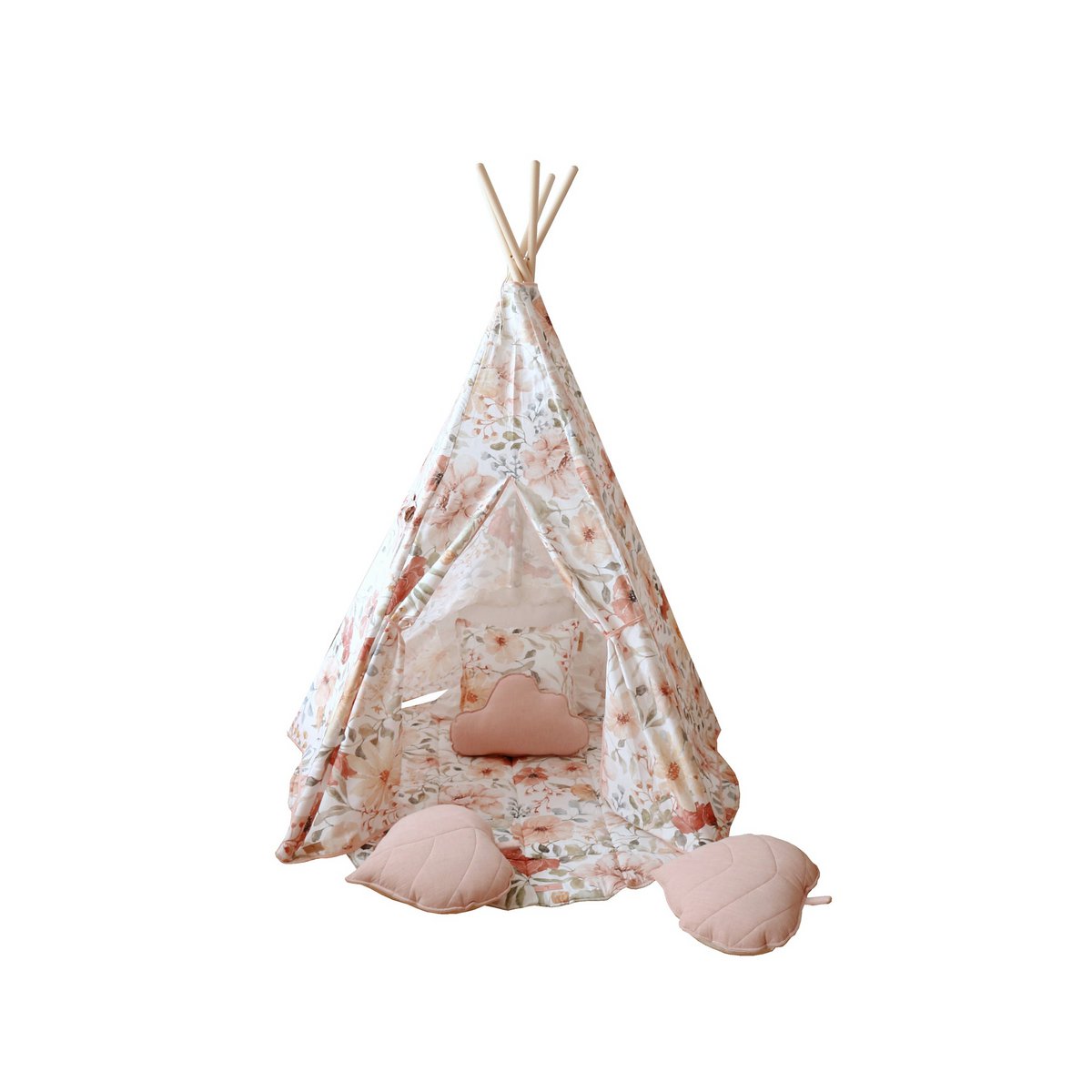 Tipi- und Mattenset „Flower Power“