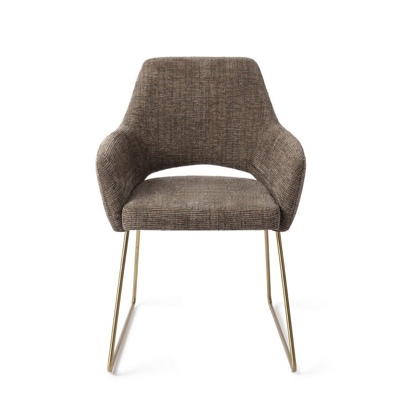 Jesper Home Yanai Dining Chair Slide Gold