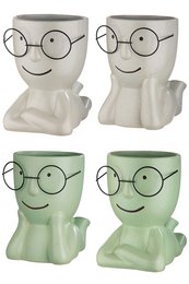 Keramikvase "Smil" m. Briller VE 4 så