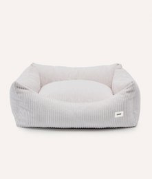 Bone White Corduroy Hundeseng, Snozy