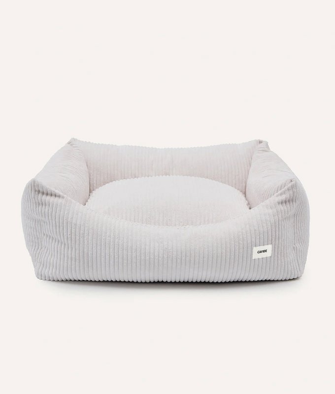 Bone White Corduroy Hundeseng, Snozy