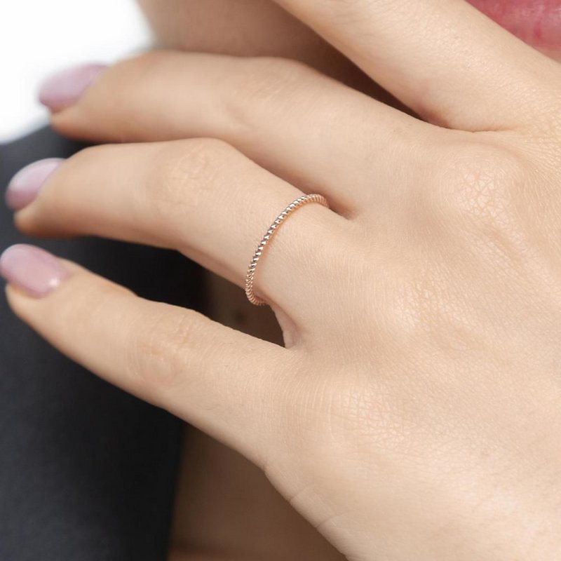 Anello Twist, oro rosa 18 carati
