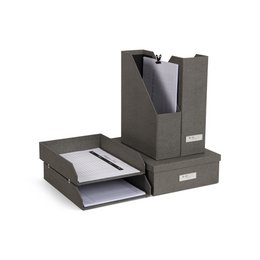 Holger verschachtelte Dokumentorganisation, Set von 5 - Grau C64