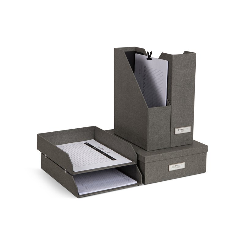HOLGER nested document organizing, set of 5 - Grey C64