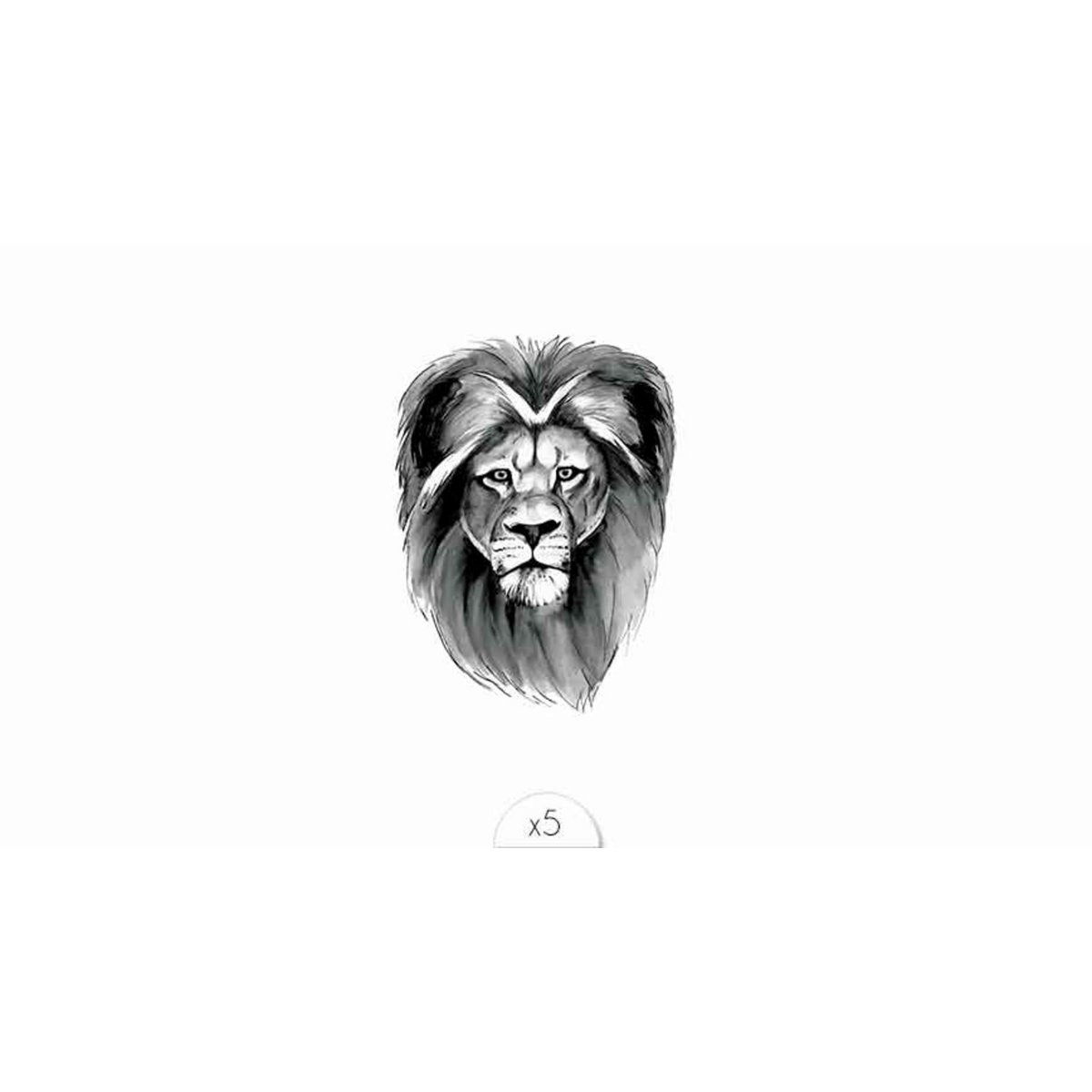Tatuaje temporal: León