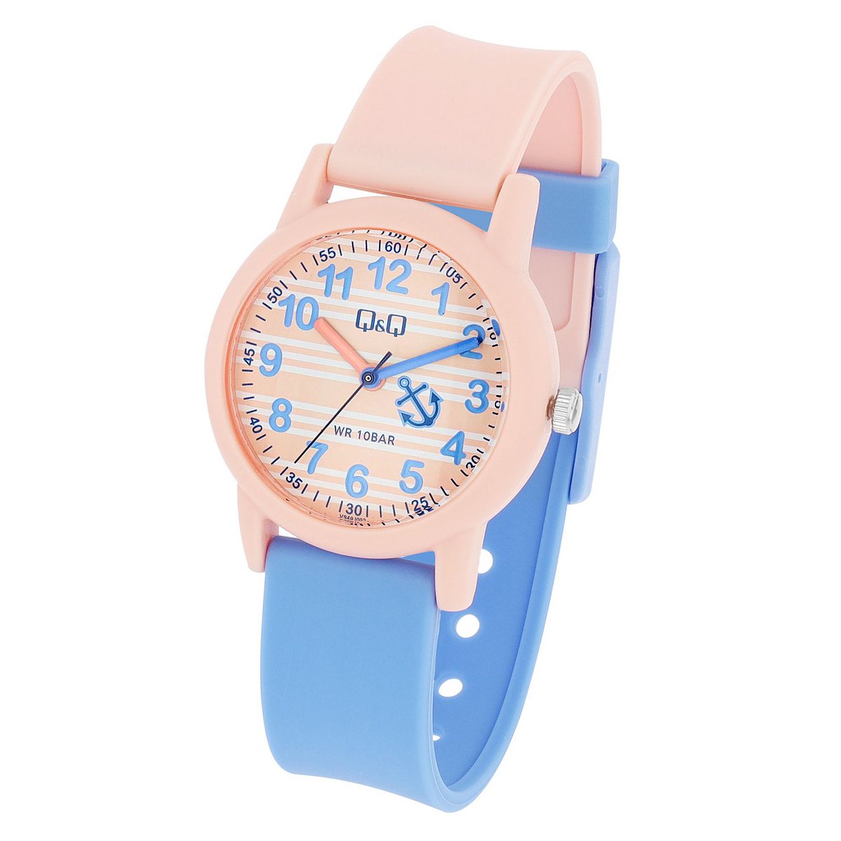Q&Q Kinderuhr con bracciale in resina, "maritim", 10 ATM
