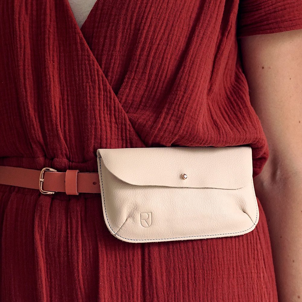 Leer Fanny Pack Bio naakt