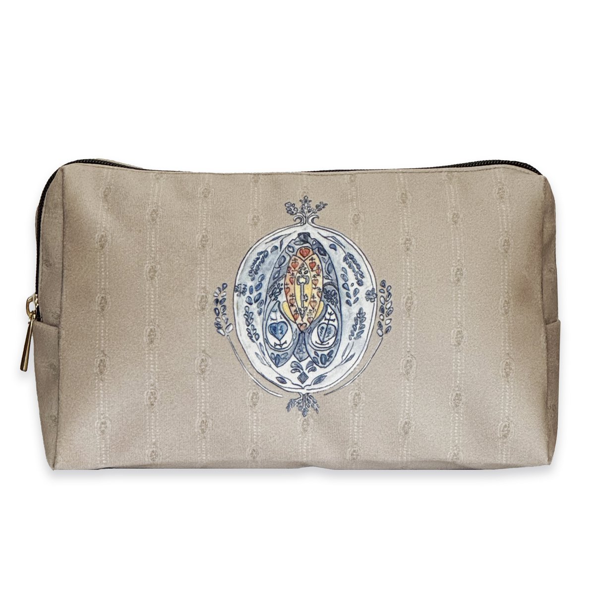Toiletry bag - 25x15x10 cm - SUZANNE - Beige