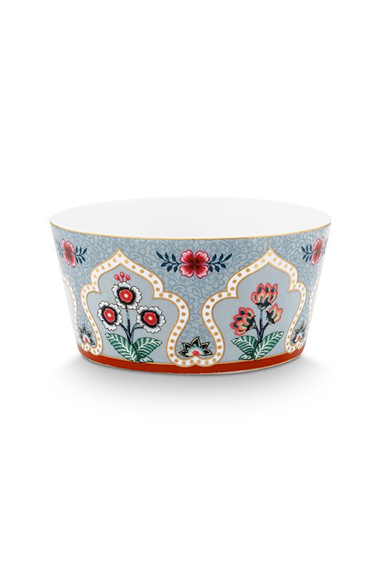 Giftset Bowls Oriental Flower Festival Blue 12cm