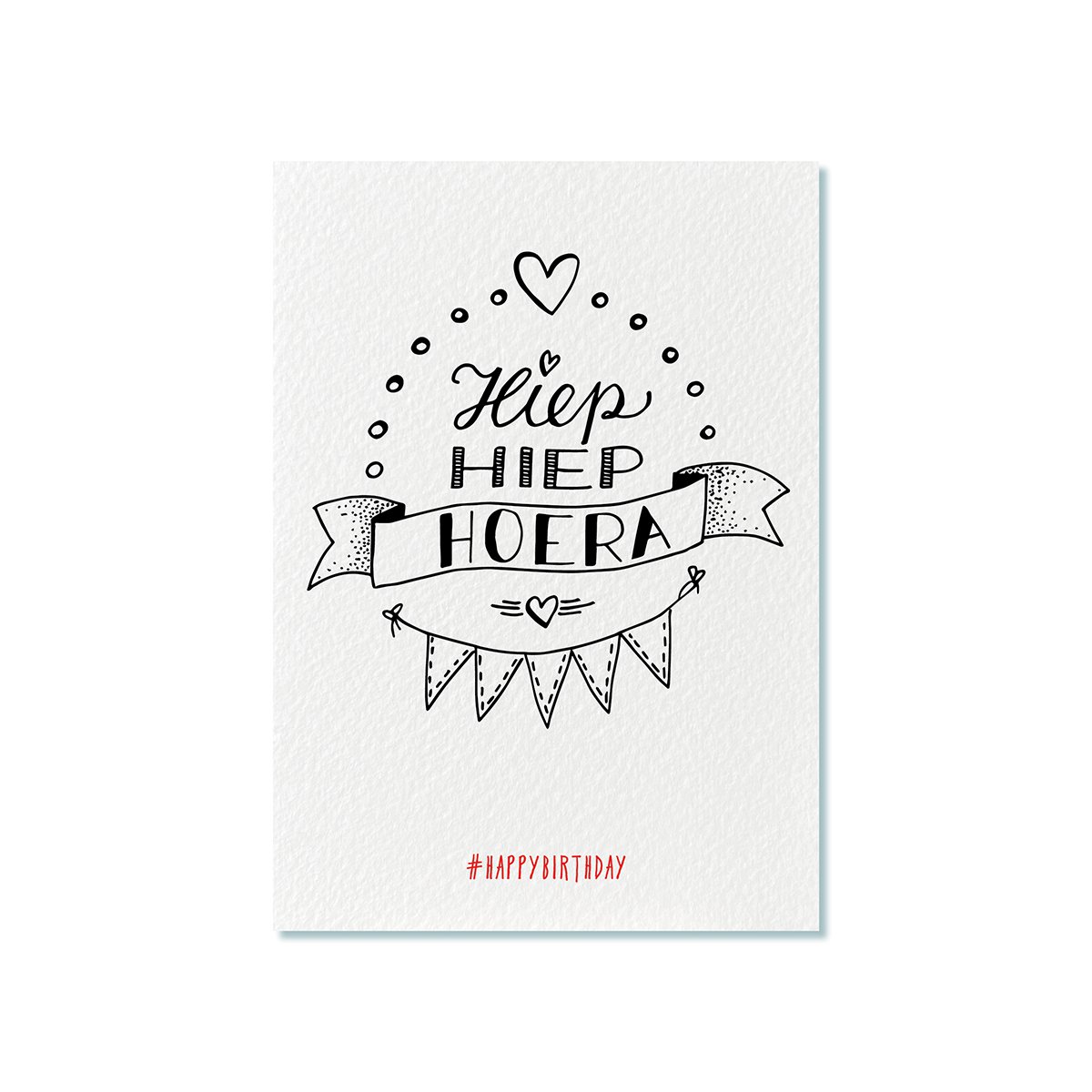 Ansichtkaart | Hiep hiep hoera