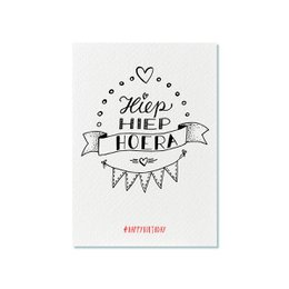 Ansichtkaart | Hiep hiep hoera