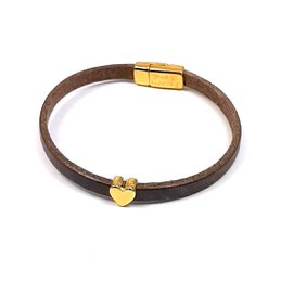 Cuore Semplice Spremere placcato oro 24K