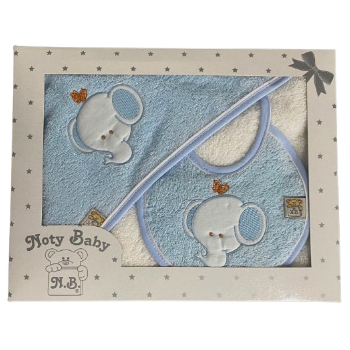 Ensemble de serviettes de bain avec capuche et bavoir