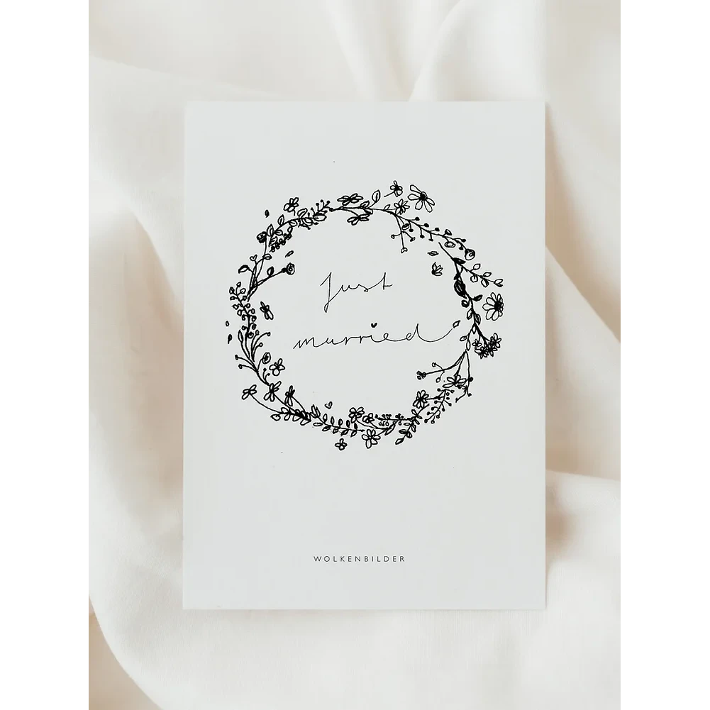 Nr. 250 JUST MARRIED BLUMENKRANZ