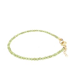 Petite Peridot - Birthstone armbånd - august måned