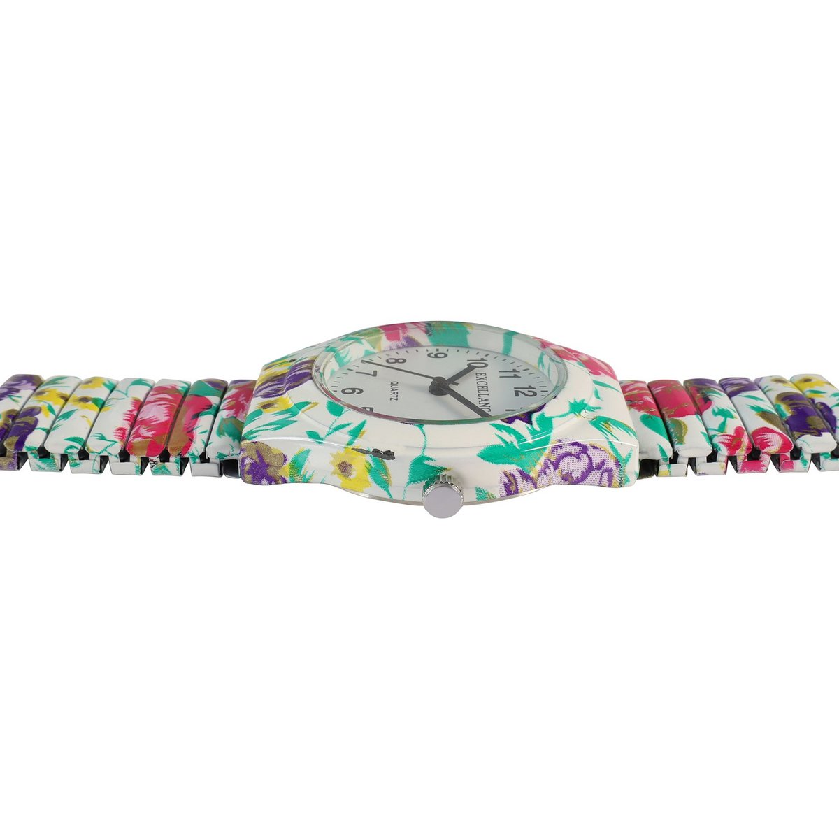 Excellanc women's watch, pull strap, metal/stainless steel, rose, Ø 35 mm