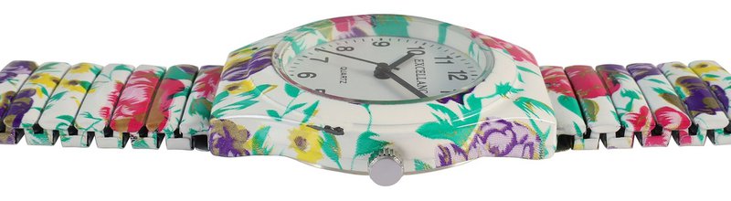 Excellanc women's watch, pull strap, metal/stainless steel, rose, Ø 35 mm