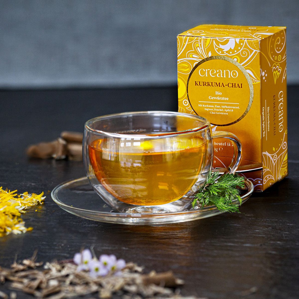 Bio-Teebeutel Kurkuma-Chai, 20er Pack