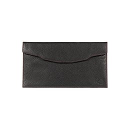 K0034AB | Busta Piatta in Vera Pelle pieno fiore, grana dollaro - Colore Nero. Pattina di chiusura con bottone automatico. Dimensioni: cm 22,5 x 12,5 x 0,5 - Confezione: Sacchetto Tnt