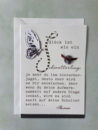 Tarjeta de la suerte - tarjeta plegable con sobre